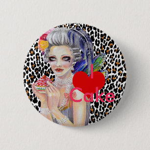 Badge Rond 5 Cm Qu'ils mangent du gâteau