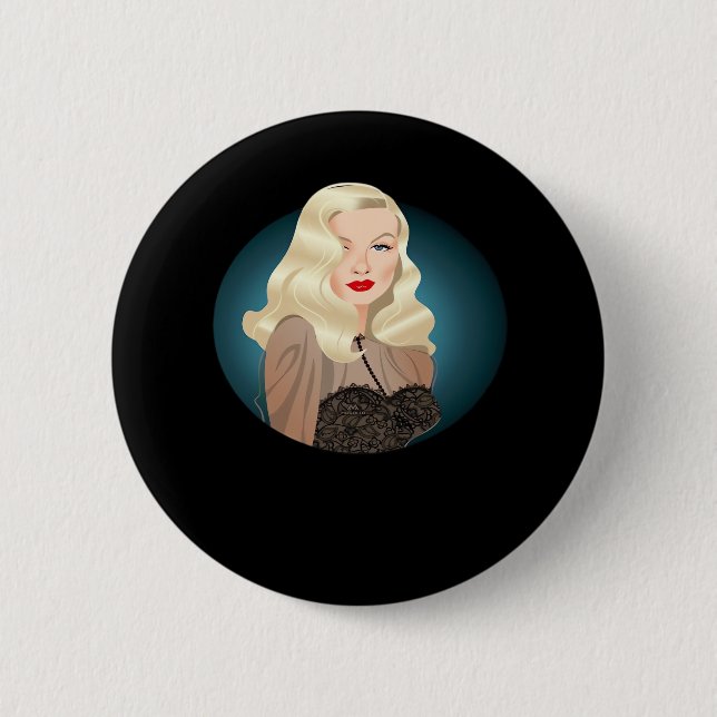 Badge Rond 5 Cm Quote Peekaboo Éffrayant (Devant)