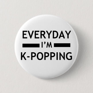 Badge Rond 5 Cm Quotidien je suis K-POPPING !