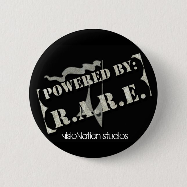 Badge Rond 5 Cm R.A.R.E. bouton (Devant)