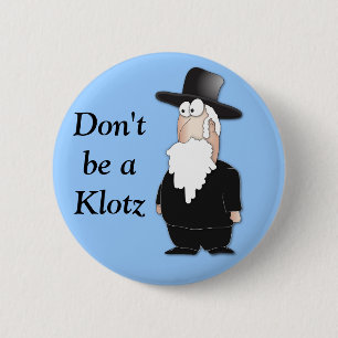 Badge Rond 5 Cm Rabbin juif drôle - bande dessinée fraîche