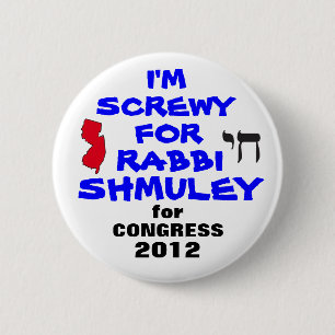 Badge Rond 5 Cm Rabbin Schmuley Boteach pour le congrès