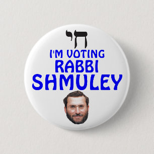 Badge Rond 5 Cm Rabbin Shmuley Boteach pour le congrès