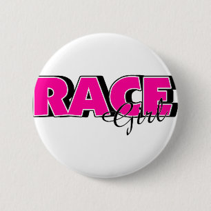 Badge Rond 5 Cm Race Girl