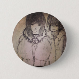 Badge Rond 5 Cm Racheal gros bosom manga anime fille