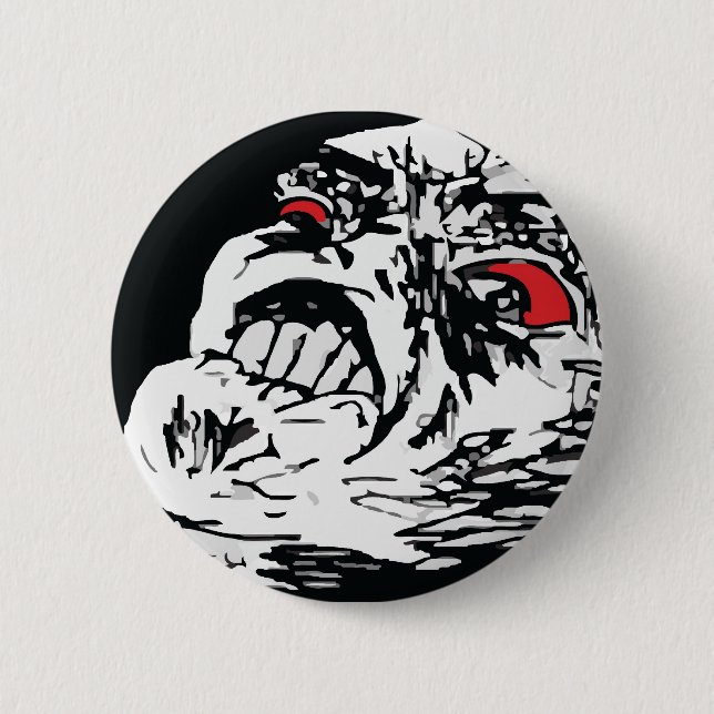 Badge Rond 5 Cm Rage méga (Devant)