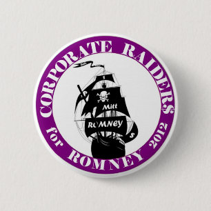 Badge Rond 5 Cm Raiders pour Romney 2012