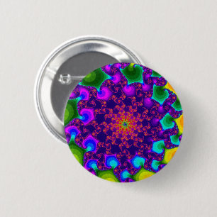 Badge Rond 5 Cm Rainbow Marigold