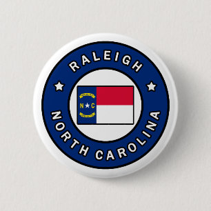Badge Rond 5 Cm Raleigh Caroline du Nord