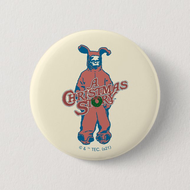 Badge Rond 5 Cm Ralphie | Cauchemar rose (Devant)