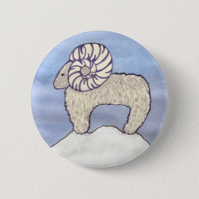 Badge Rond 5 Cm Ram Rocky Mountain (Devant)