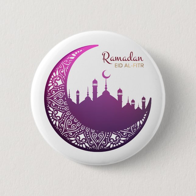 Badge Rond 5 Cm Ramadan Eid al-Fitr (Devant)