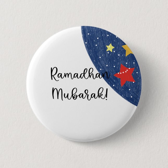 Badge Rond 5 Cm Ramadhan Moubarak Au Monde (Devant)