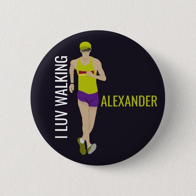 Badge Rond 5 Cm Randonnée (Devant)