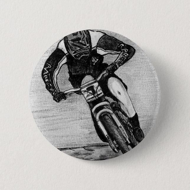 Badge Rond 5 Cm Randonnée VTT (Devant)