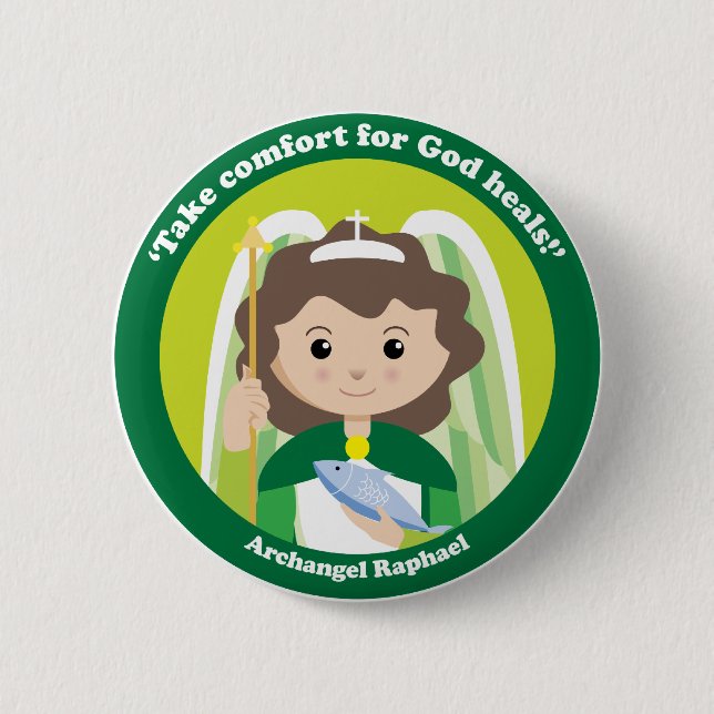 Badge Rond 5 Cm Raphael de St Arkhangel (Devant)