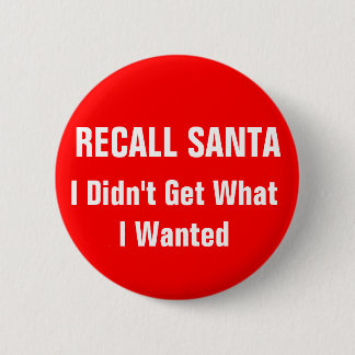 Badge Rond 5 Cm Rappel Père Noël