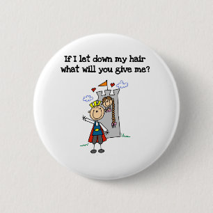Badge Rond 5 Cm Rapunzel moderne