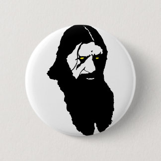 Badge Rond 5 Cm Rasputin--Noir