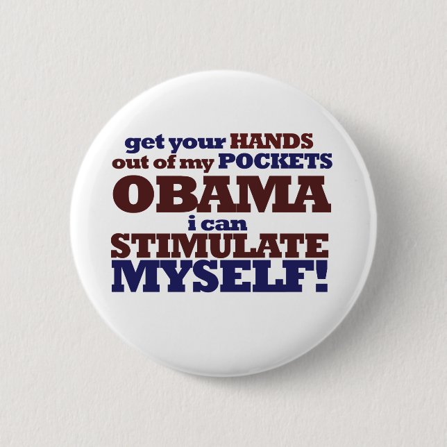 Badge Rond 5 Cm Rassemblement anti-Obama (Devant)