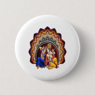 Badge Rond 5 Cm Rassemblement indou