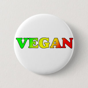 Badge Rond 5 Cm Rasta végétalien