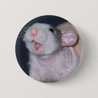 Badge Rond 5 Cm Rat au sourire mignon