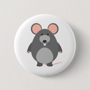 Badge Rond 5 Cm Rat mou
