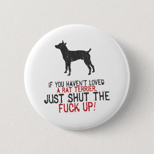 Badge Rond 5 Cm Rat terrier