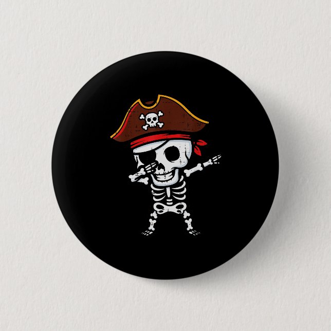 Badge Rond 5 Cm Rate Skeleton Dab Dance Halloween Costume Boys Gir (Devant)
