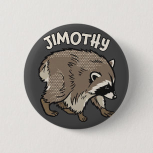 Badge Rond 5 Cm Raton Jimothy de style comic animal