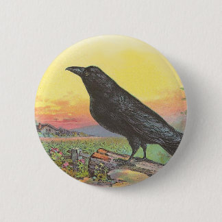 Badge Rond 5 Cm Raven