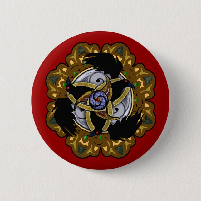 Badge Rond 5 Cm ravenskelion (Devant)