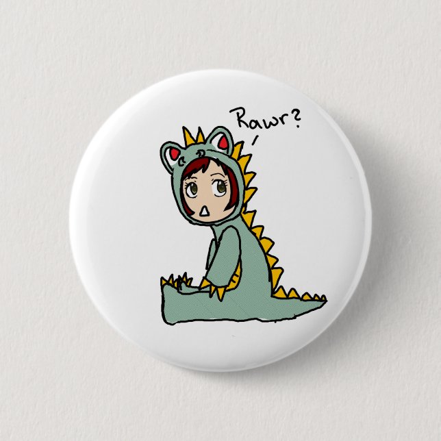 Badge Rond 5 Cm Rawr (Devant)