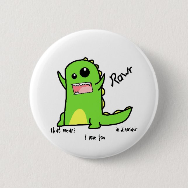 Badge Rond 5 Cm Rawr (Devant)