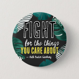 Badge Rond 5 Cm RBG Ruth Bader Ginsburg cite les féministes libéra