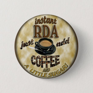 BADGE ROND 5 CM RDA INSTANTANÉS AJOUTENT L'ASSISTANT DENTAIRE DE