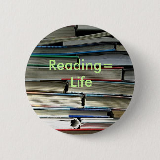 Badge Rond 5 Cm Reading=Life