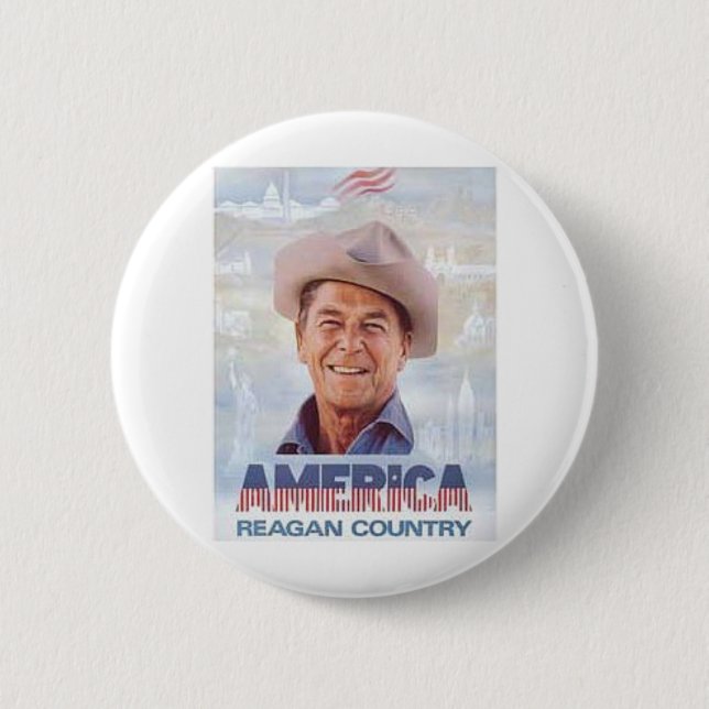 Badge Rond 5 Cm Reagan (Devant)