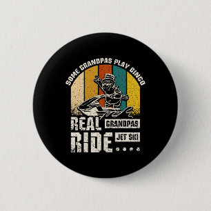 Badge Rond 5 Cm Real Grandpas Ride Jet Ski