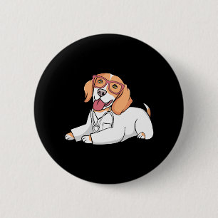 Badge Rond 5 Cm Réceptionniste Médicale Vétérinaire