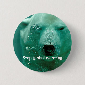 Badge Rond 5 Cm Réchauffement climatique