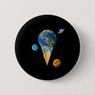 Badge Rond 5 Cm Réchauffement climatique pour femmes, protection D