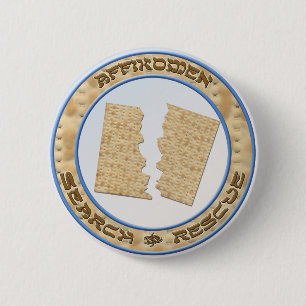 Badge Rond 5 Cm Recherche et délivrance d'Affikomen