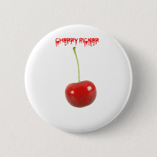 Badge Rond 5 Cm Récolteuse de cerise