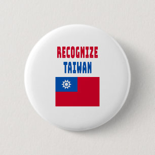 Badge Rond 5 Cm reconnaître taiwan ouest taiwan