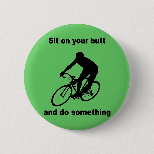 Badge Rond 5 Cm Recyclage drôle (Devant)