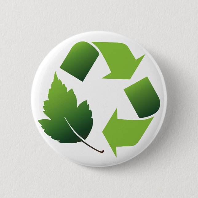 Badge Rond 5 Cm Recycler (Devant)