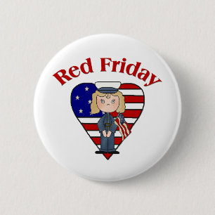 Badge Rond 5 Cm Red Friday Femme