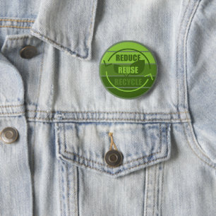 Badge Rond 5 Cm Réduire la réutilisation du recyclage